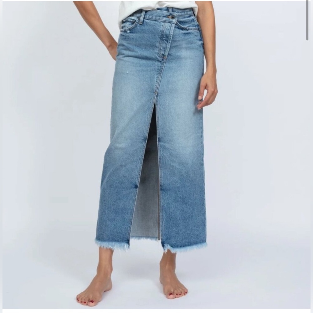 ASKK NY “Berkeley” denim maxi skirt - size 28
